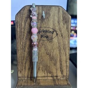 51-18 Handcrafted Extended Length Beaded Pen w/ Refill Ink